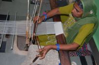 Rubina weaving a paag