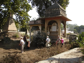 Major Burton tomb at British Cemetery Kota prior to renovation
